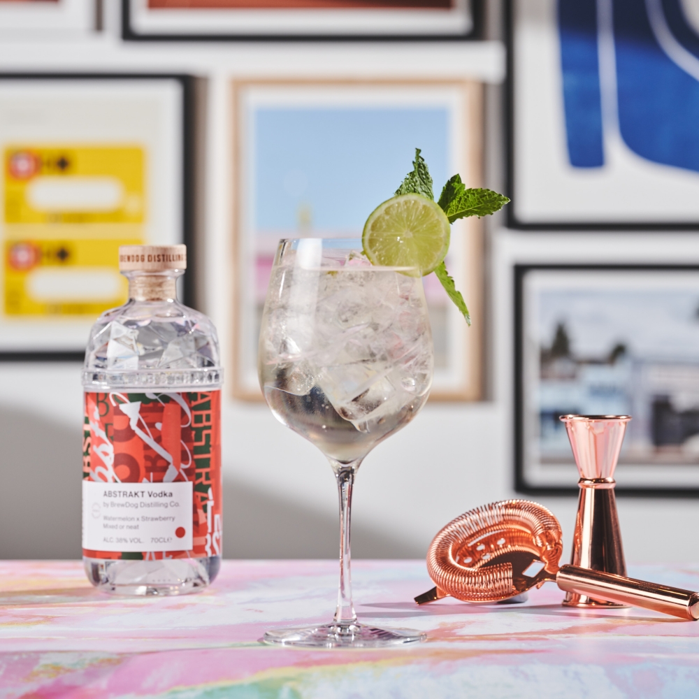 Abstrakt Watermelon & Strawberry – Watermelon Spritz Cocktail Photo